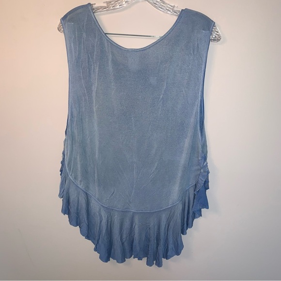 Free People Uptown Ruffle Tank Top M - Picture 4 of 10